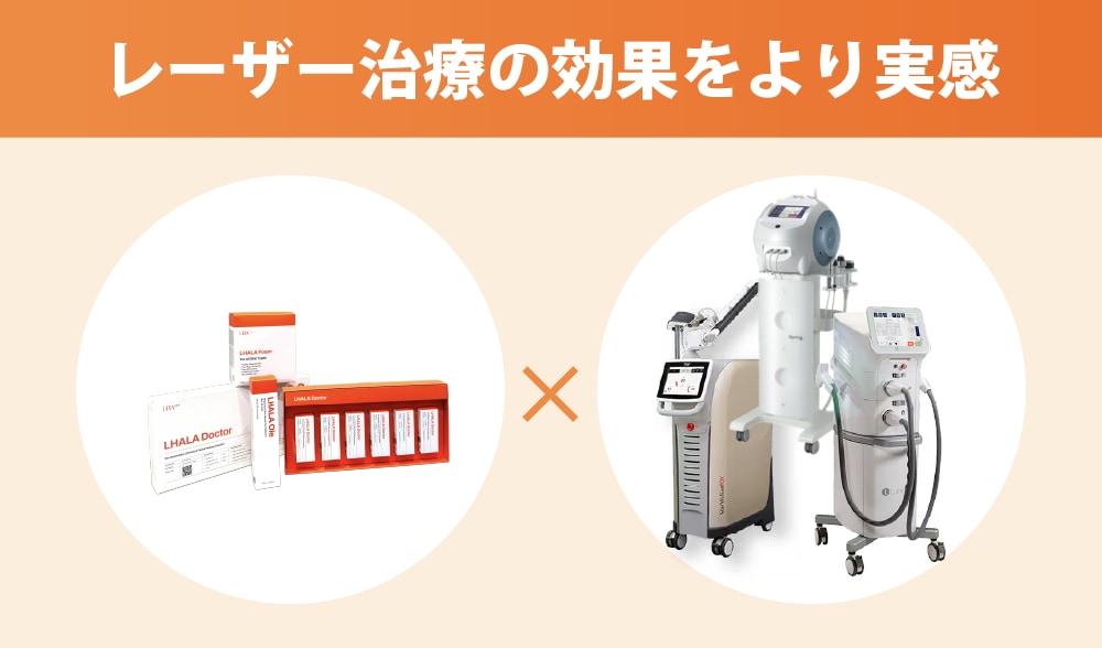 ララドクターはレーザー治療との相性が抜群！