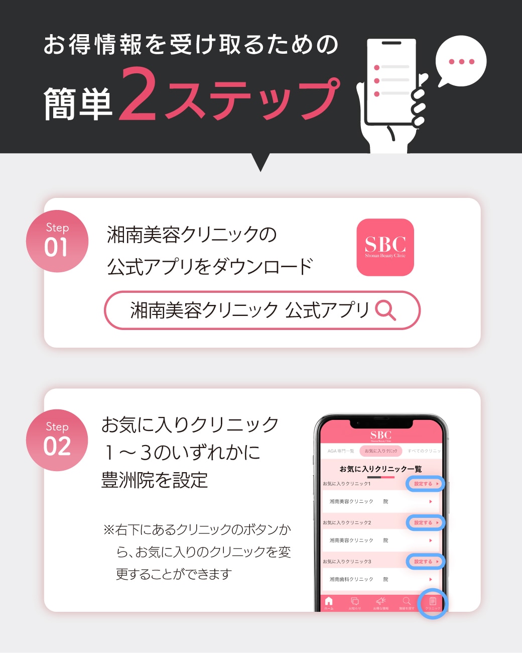 お得情報を受け取るための移行手続き