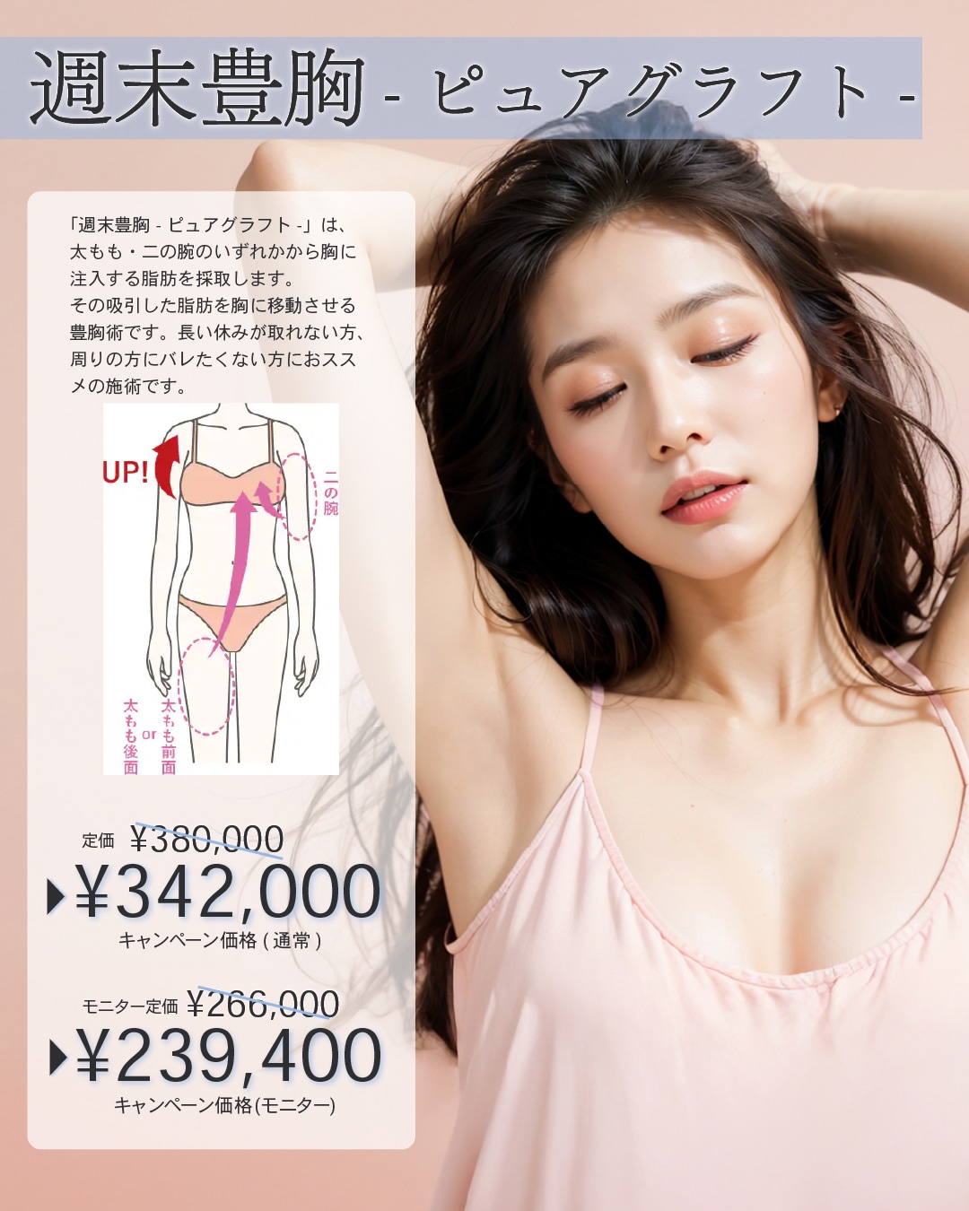 週末豊胸 ピュアグラフト