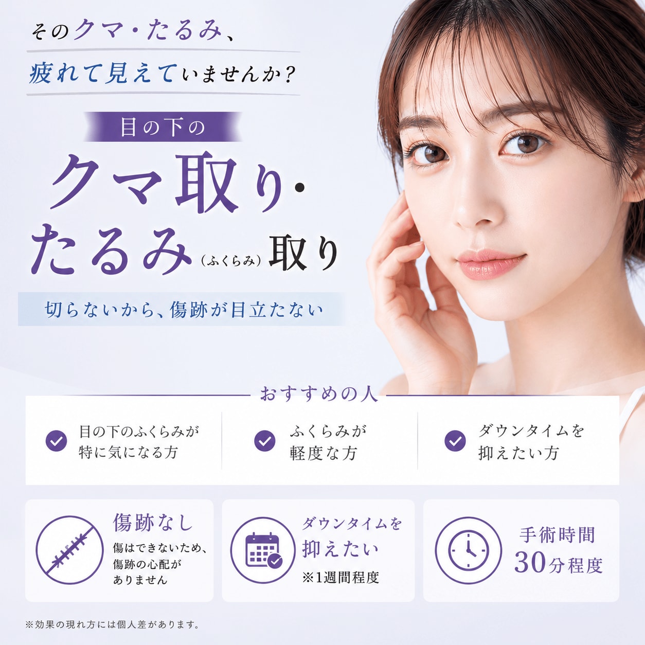 【6月キャンペーン】豊洲院人気施術の✨切らないクマ取り✨特集!
