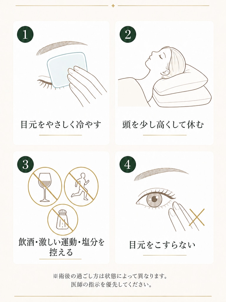 ダウンタイム中、気をつけたいこと