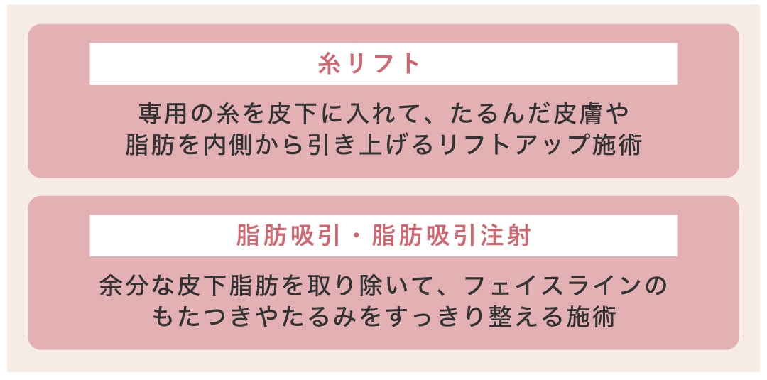 たるみ解消のおすすめ施術