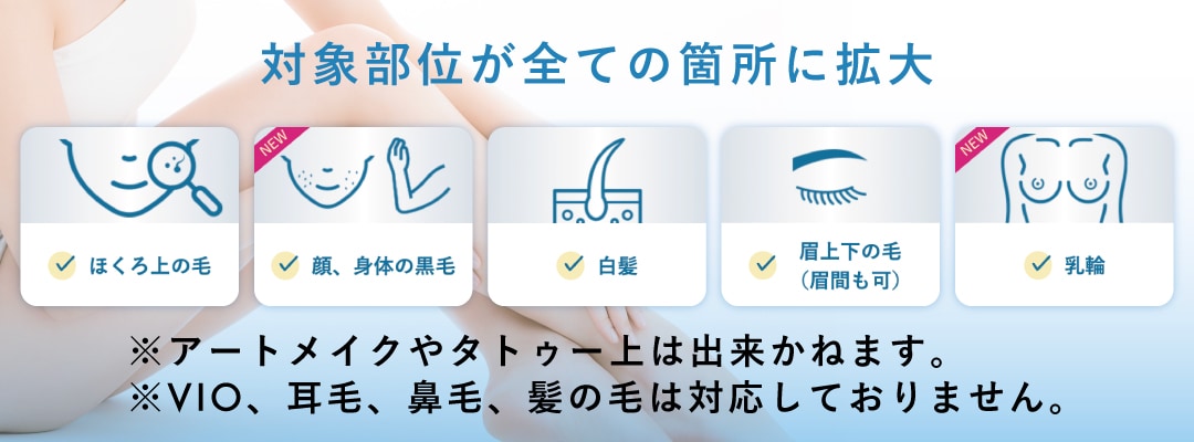 レーザーで照射できなかった毛は、ニードル脱毛で✨