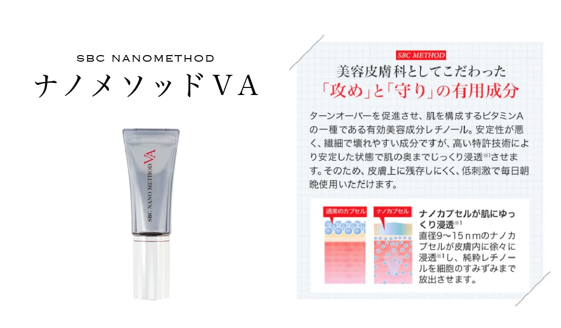 SBC 湘南美容 ナノメソッドVAクリーム レチノール配合クリーム 20g×2 