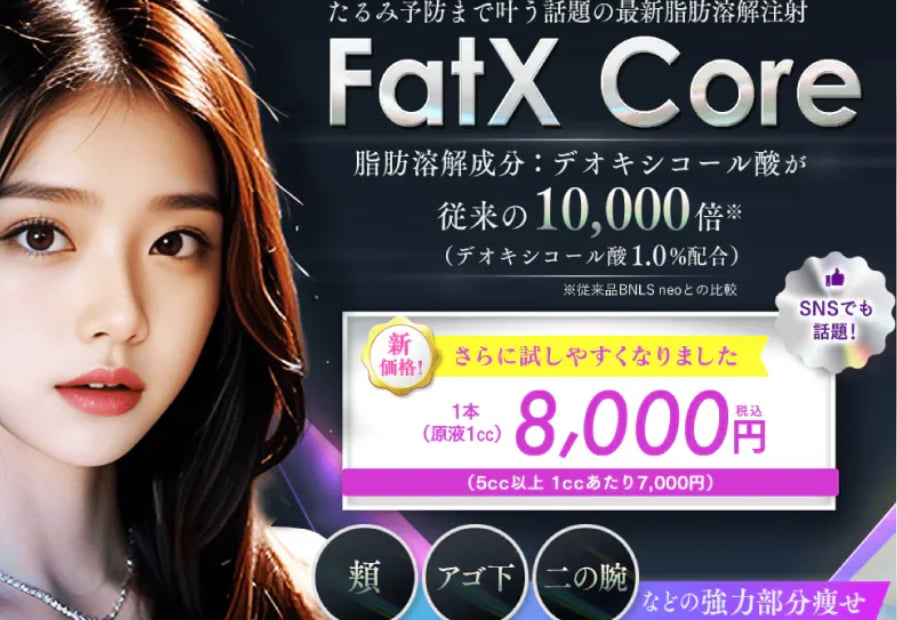  気になる部分だけを狙い撃ち！「FatX core（ファットエックスコア）」