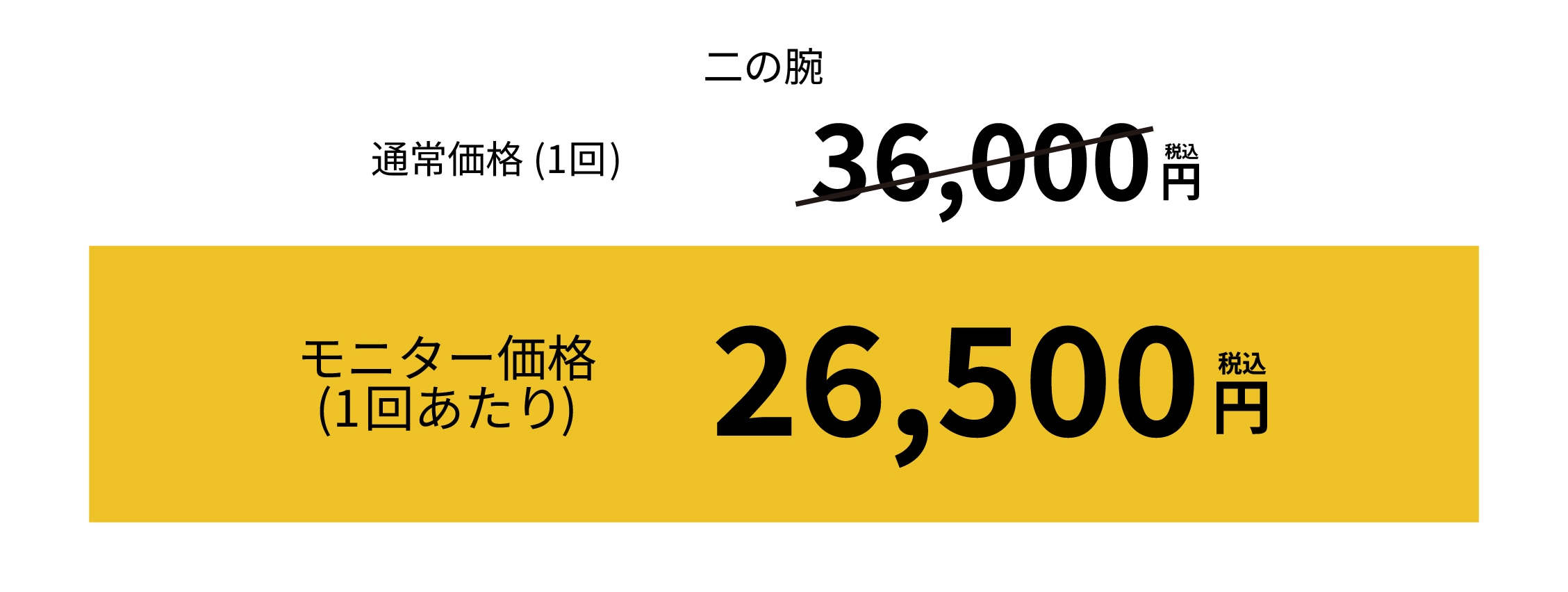 [オンダリフト（二の腕）価格]