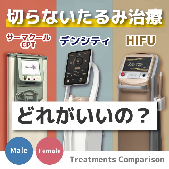 デンシティ・ハイフ・サーマクールを徹底比較|湘南美容クリニック上野院