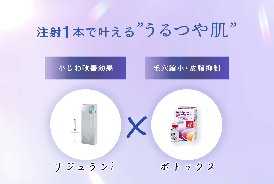 注射1本でうるつや肌が手に入る