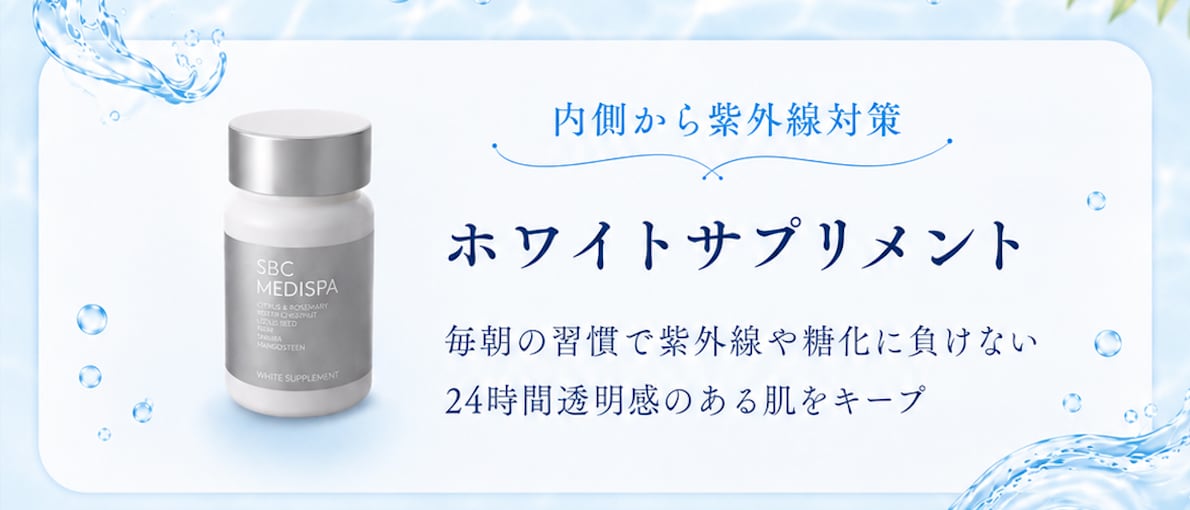 内側から紫外線や糖化を防ぐ