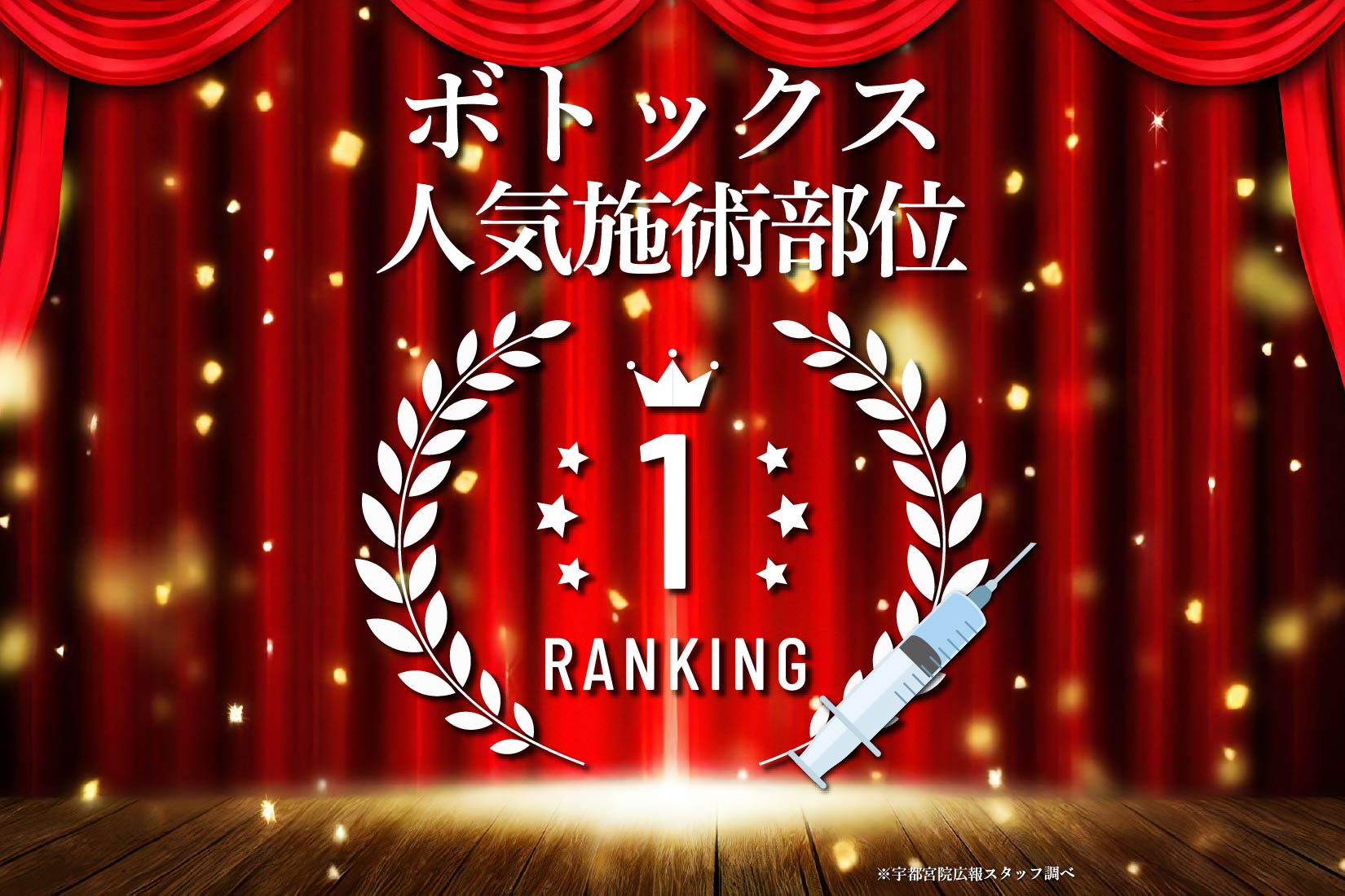 宇都宮で出来るボトックスの人気部位ランキングをご紹介