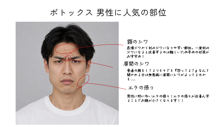 宇都宮ではボトックスも男性に人気の施術！
