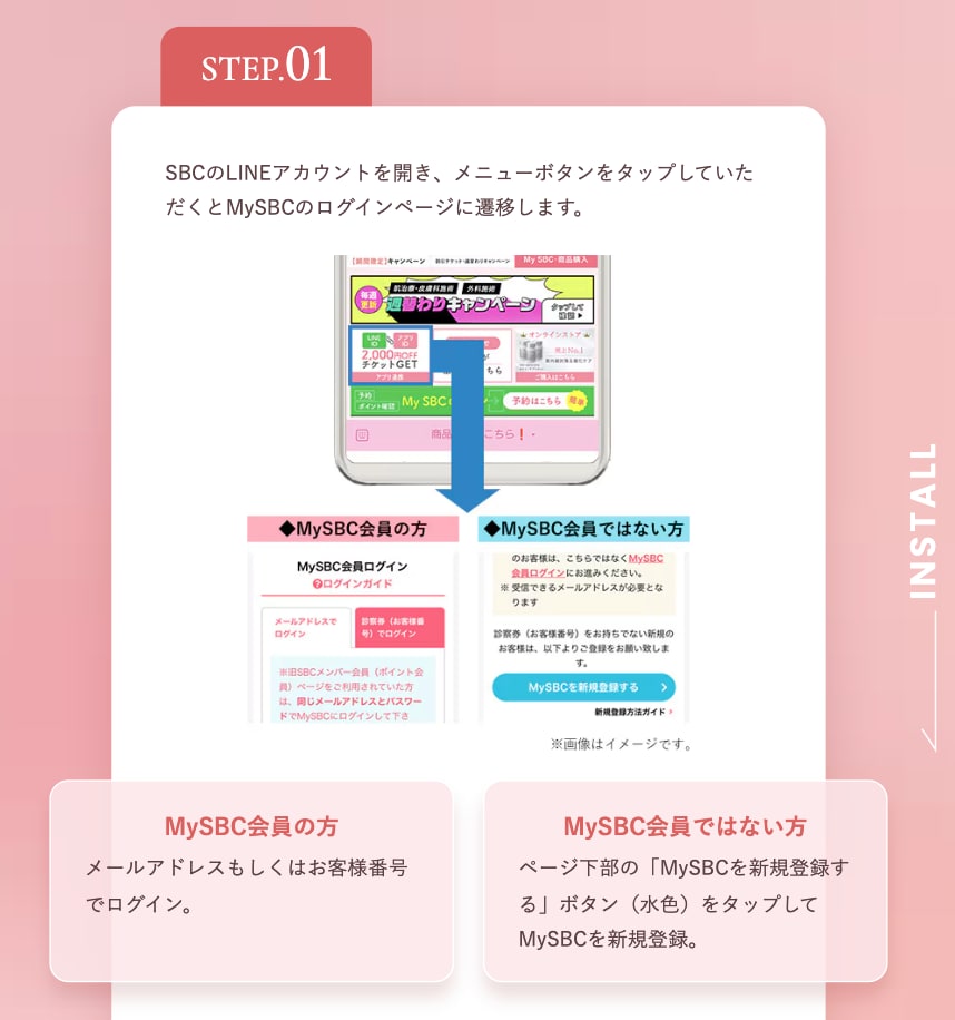 STEP１▶︎My SBC連携をしよう♪