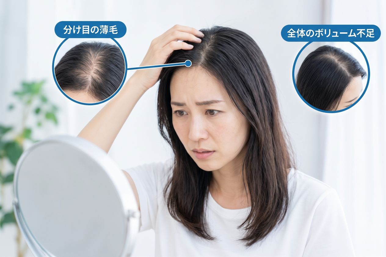 女性の薄毛のお悩みとは？👩