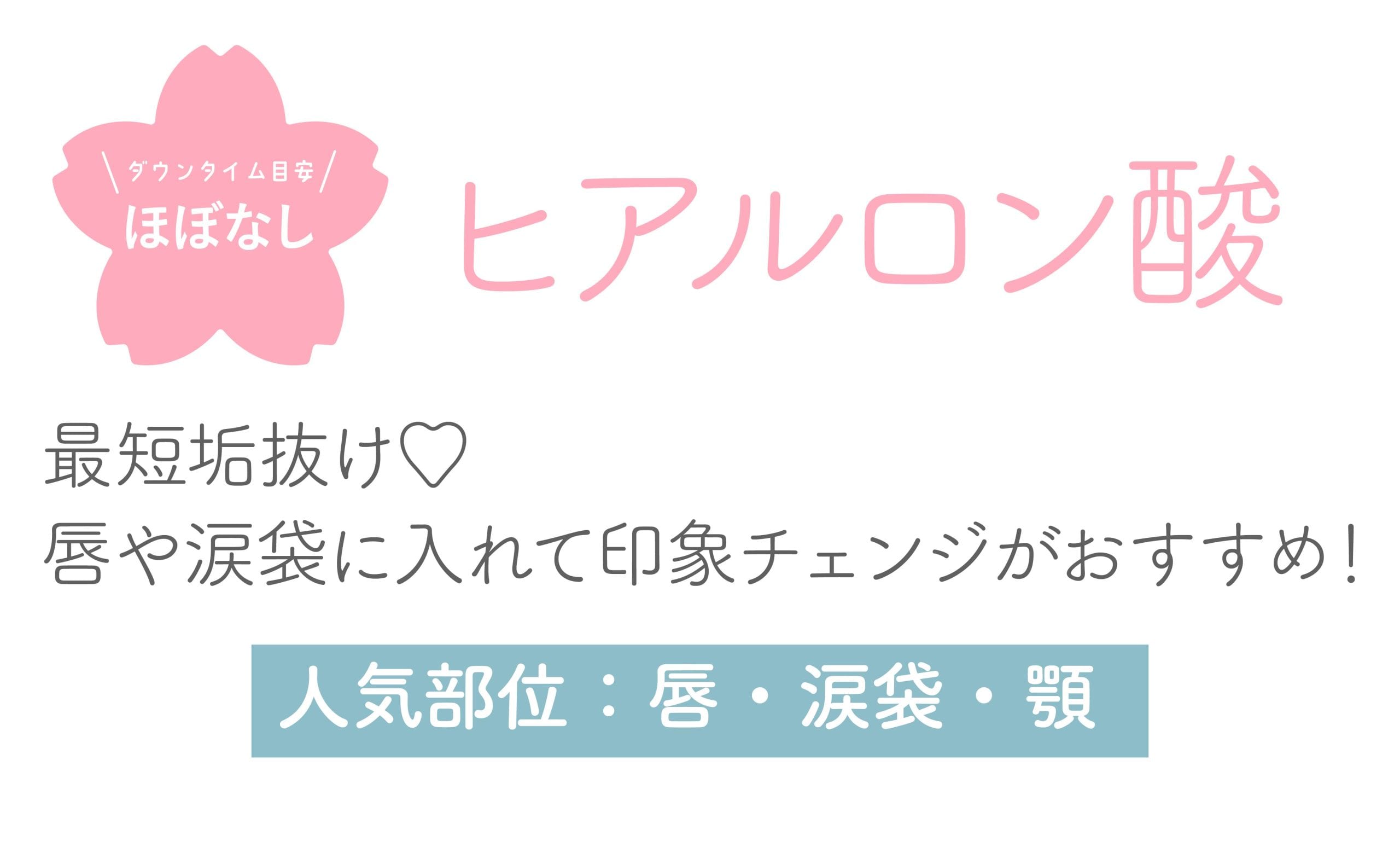 こちらも王道👑ヒアルロン酸💉