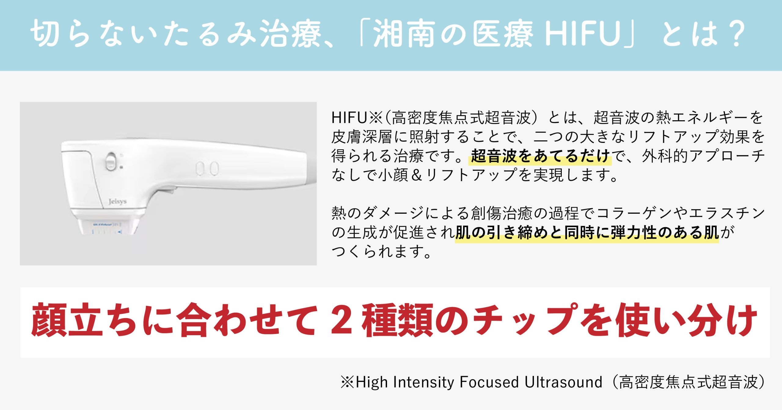 湘南の医療HIFU