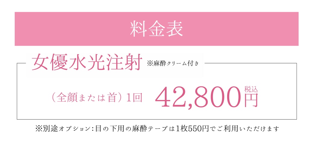 コスパ最強女優水光注射