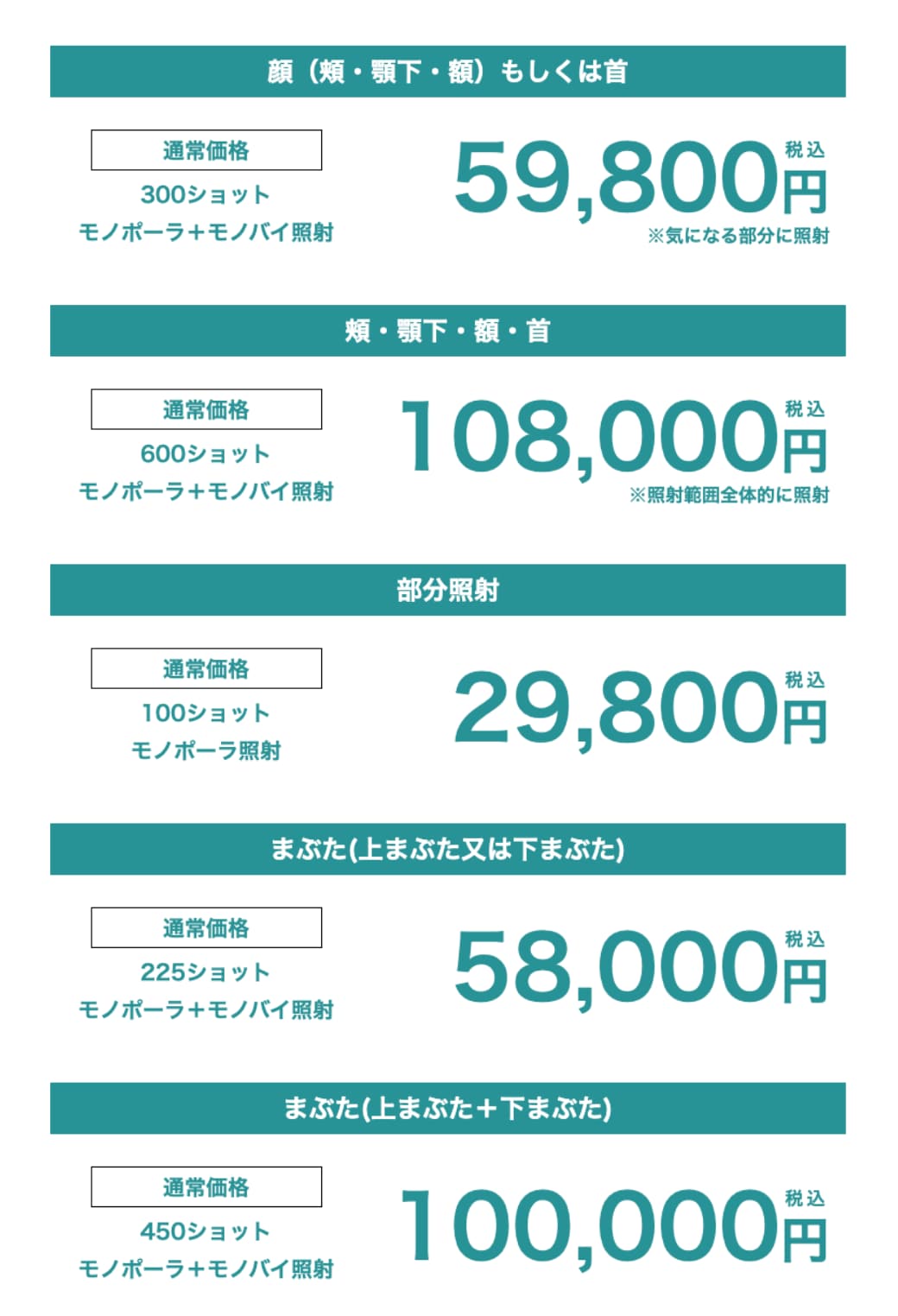 デンシティ料金表