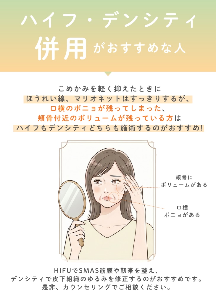 ハイフとデンシティの併用がおすすめの方