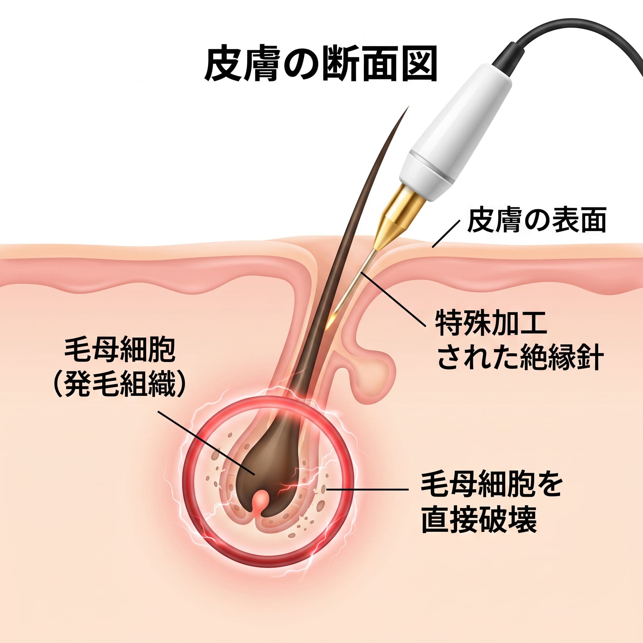 ニードル脱毛（医療針脱毛／絶縁針脱毛）とは