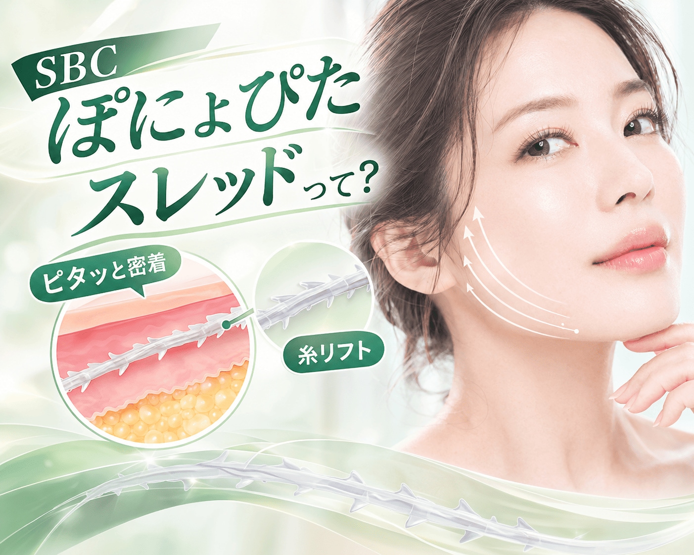 【横浜西口】ぽにょぴたスレッドでほうれい線・たるみ改善!糸リフト名医が叶える自然な若返り