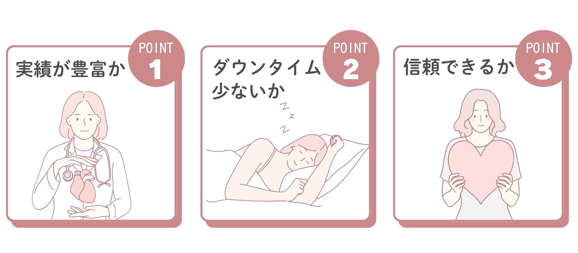 失敗しないための「3つのチェックポイント」