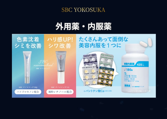 治療効果を高める【内服薬・外用薬】