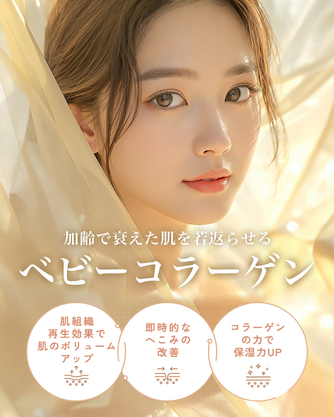 肌そのものを若返らせる「ベビーコラーゲン」