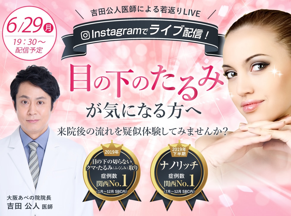 目の下のたるみが気になる方へ