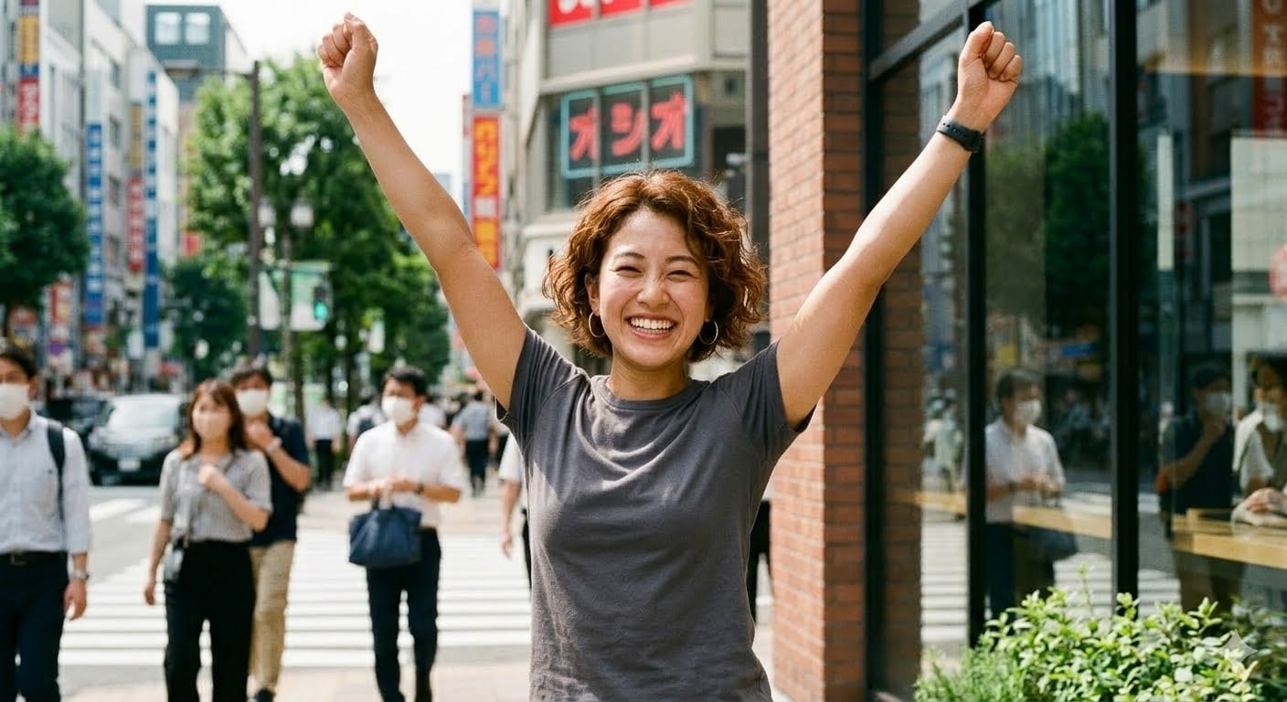 嬉しい女性画像