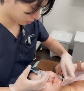 田中院長のボトックス施術画像
