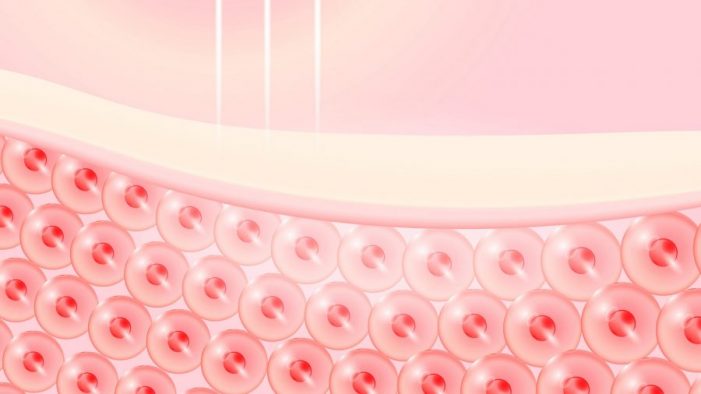 レーザーを肌に照射