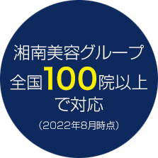 湘南美容クリニックグループ全国40院以上で対応