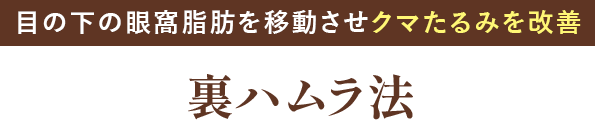 裏ハムラ法